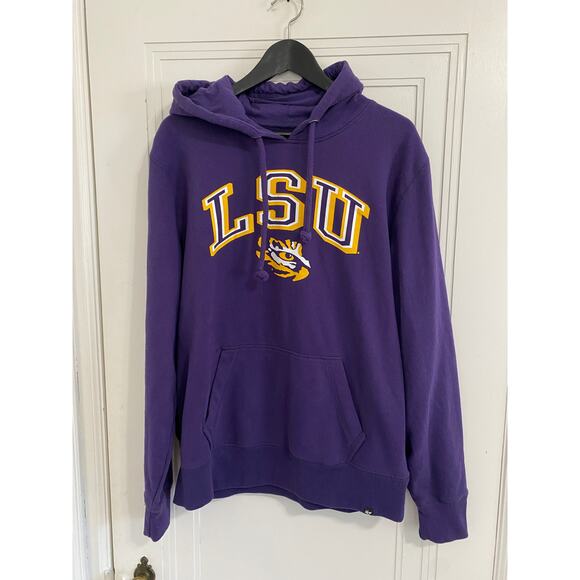 LSU Tigers Purple College Hoodie Sweatshirt Size Large - Picture 1 of 5